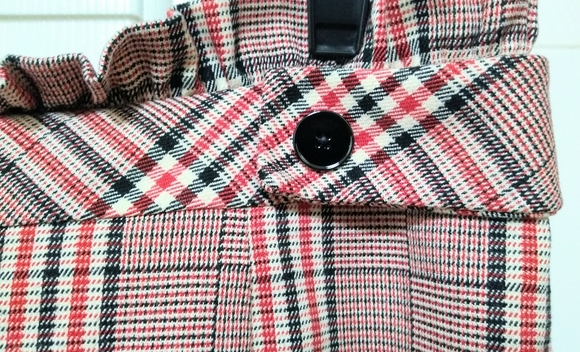 Plaid Pattern Ruffle Top Skirt - Picture 3 of 16